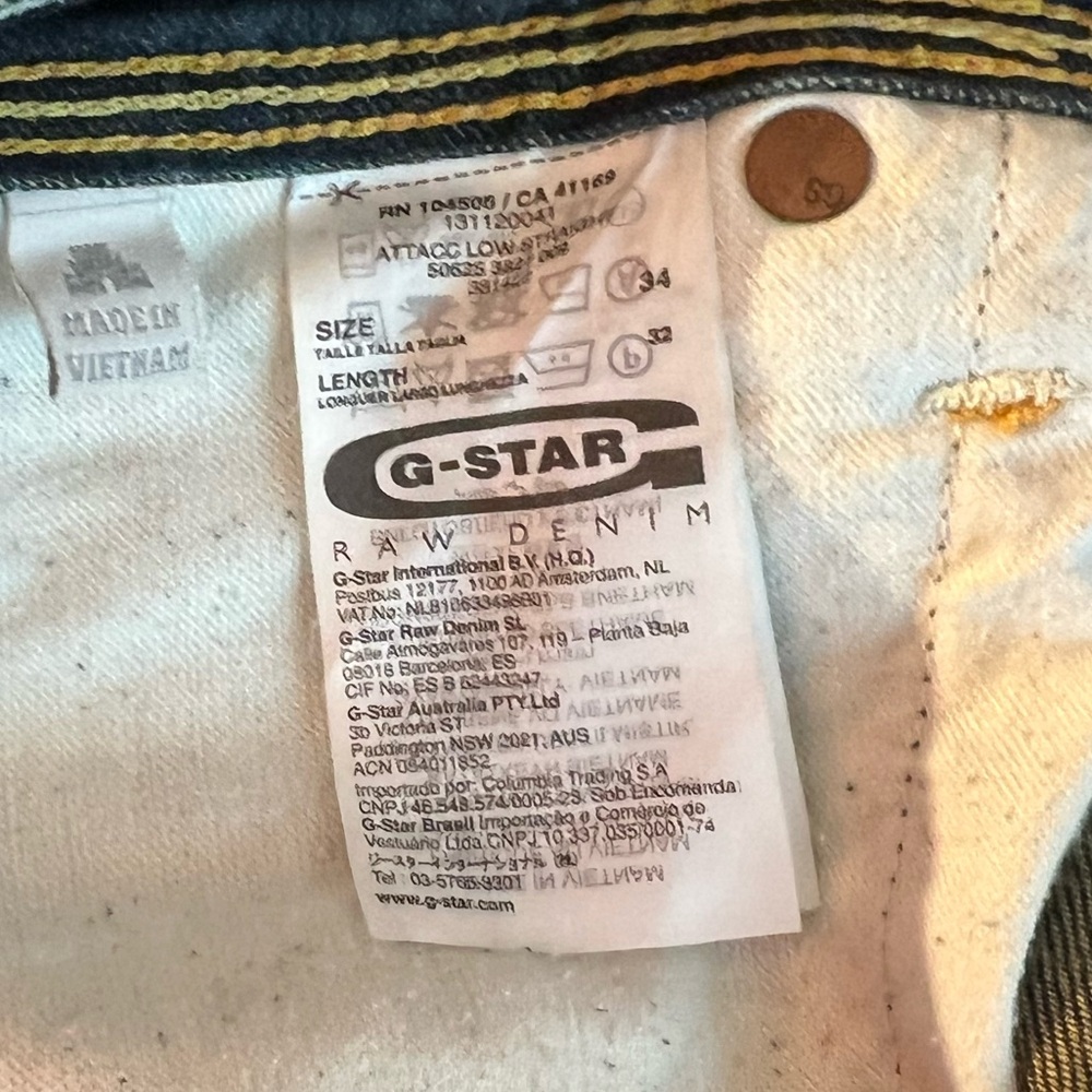 G-Star raw denim. 34 32 jeans - Great Condition G Star 3301 - Picture 5 of 8